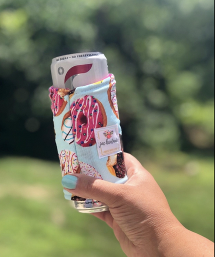 Slim Can Cozy | Drink Sleeve | Donut Print