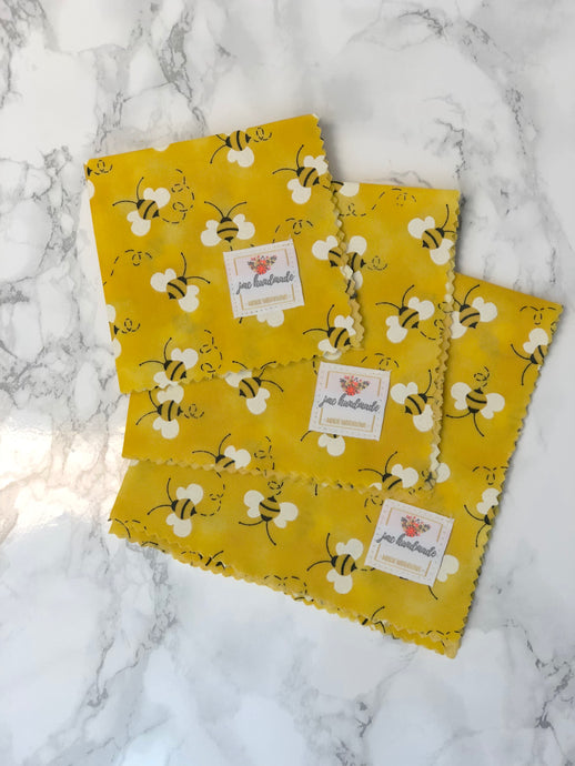 Beeswax Food Wraps. Beeswax and Jojoba Food Cover. Eco friendly food wrap. Reusable food wrap