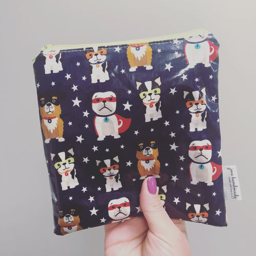 Reusable Snack Bags - Super Dogs Print
