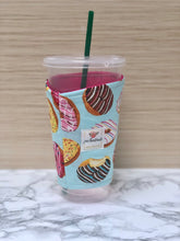 Donuts Iced Coffee Cozy. Drink Sleeve.