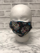 Sugar Skulls Reusable Face Mask | Handmade Cotton shield