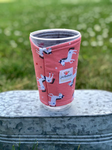 Unicorn Iced Coffee Cozy. Drink Sleeve | RTS