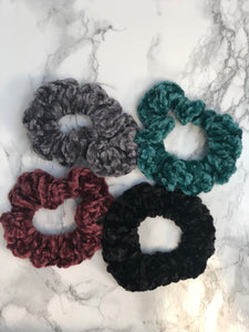 Crochet Velvet Hair Ties - Set of 2