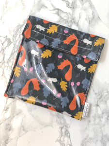 RTS | Reusable Snack Bags | Squirrel Print