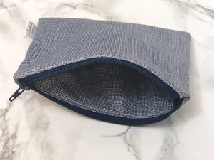 Reusable Snack Bags - Blue Denim Print