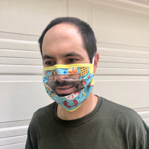 Communicator Reusable Face Mask | Handmade Cotton shield