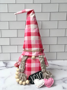 Lovie Gnome Lady | Stuffed Gnome | Valentines Gnome