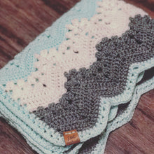 Crochet Chevron Afgan - Crochet Blanket - Baby Blanket - vivid chevrons pattern