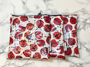 Reusable Snack Bags - Ladybug Print